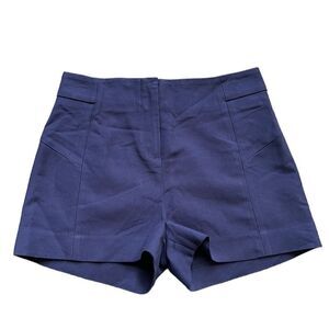 Reserved Made in Europe Navy Blue High Rise Shorts US Size 6